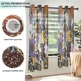 thumbnail image 3 of Yayeee Window Curtains Set of 2 for Living Room Light Filtering 63"x52", Colorful Flowers, 3 of 7