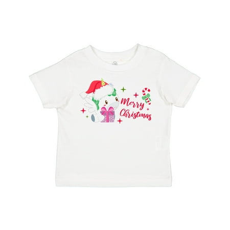 

Inktastic Merry Christmas with Alicorn Gift and Candy Cane Gift Toddler Boy or Toddler Girl T-Shirt