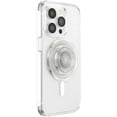 thumbnail image 2 of PopSockets Round Phone Grip Compatible with MagSafe, Adapter Ring Included, Phone Holder, Wireless Charging Compatible - Clear Glitter, 2 of 11