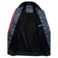 thumbnail image 4 of Men's Faux Leather Jacket Casual Baseball Stand Collar Slim Fit Coat, 4 of 5