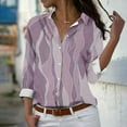thumbnail image 1 of Fiudx Camisas para Mujer Camisa con Botones de Solapa Estampada de Serie Informal Regular de Manga Larga para Mujer, 1 of 5