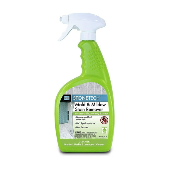 STONETECH® Mold & Mildew Stain Remover for Stone, Tile, Masonry & Grout, 24oz Spray Bottle