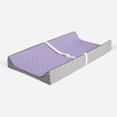 thumbnail image 2 of Bacati - Love Aztec Grey/Lilac Girls Quilted Changing Pad Cover, 2 of 9