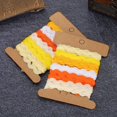 thumbnail image 4 of Color Zigzag Ribbon Decoration 8Mm 8Mm Curved Edge Belt 2Pcs Cloth Accessories Curved Belt Cloth Material Fabric Ribbons, 4 of 8