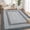 Grey, variant on Runner Rug 2x8 Machine Washable Hallway Rug Entryway Long Runner Carpet Braided Printed Throw Mat Non Slip Kitchen Runner Mat Living Room Rustic Carpet for Bedroom Dining Room, Grey