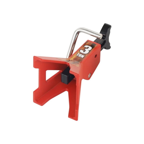 Vogacara Soporte de gato de Metal para coche todoterreno a escala 1:10, herramienta de reparación de altura ajustable portátil, reemplazo de decoración Kits de construcción modelo Naranja 6T Vogacara FN000792-08