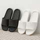 thumbnail image 2 of WDZKN Zapatillas de casa concisas para hombre y mujer, chanclas planas de EVA ligeras para interiores y baño, toboganes para parejas, H2036G, 2 of 7