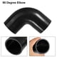thumbnail image 4 of Manguera de silicona Unique Bargains Codo de 90 grados ID 63mm 2.5 color negro para tubería de entrada de Intercooler con 2 abrazaderas, 4 of 6