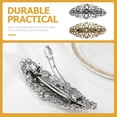 thumbnail image 1 of OFFIGAM 2Pcs Assorted Color Flower Hair Accessories Decorative Metal Barrettes for Thick and Thin Hair, 1 of 6