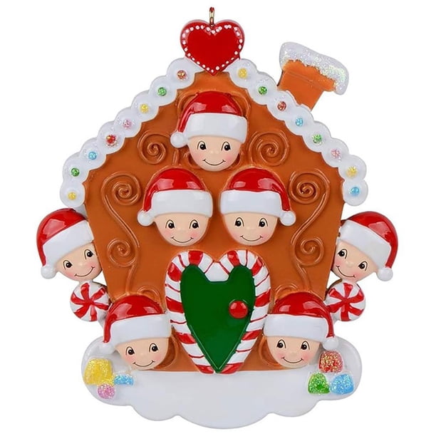 Navidad Personalizado, Colgante De Resina, Adornos Colgantes Para Decoración De Árbol De Navidad seitruly HA042982-06