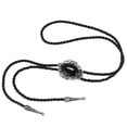 thumbnail image 2 of Lazo del bolo Hugo Vaquero Occidental Indio C Bolo Tie Negro, 2 of 10