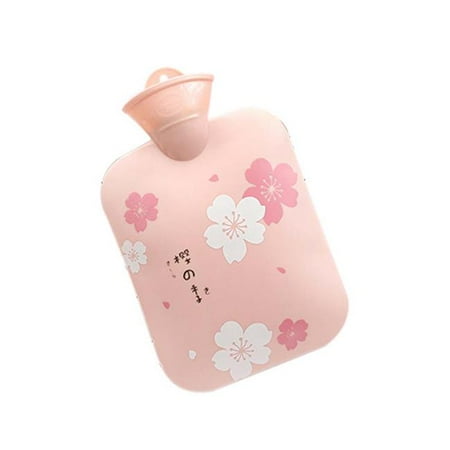 

Panda Superstore PS-HEA3763901-KELLY02791-RP 21 x 13 cm Multi Color Square Plastic Cherry Blossoms Pattern Hot Water Bottle