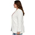 thumbnail image 2 of Blazer Clasico Roman Fashion - Tallas Extras, modelo 4105 (Blanco) blanco 40 Roman Fashion JA-ELY-4105-BLANCO, 2 of 6
