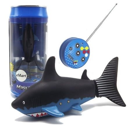 eMart Mini Remote Control Toy Electric RC Fish Boat Shark Swim in Water for Kids Gift - asst (Best Rc Boat For Ocean)