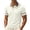 Khaki, variant on Men's Waffle Knit Plaid-Trimmed Polo Shirt, Short Sleeve Button Collar Casual & Business Top