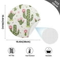 thumbnail image 4 of Ryvnso Cactus and Pink Flowers Round Plate Mats Dining Table Placemat Set of 6 for Holiday Decoration, 4 of 7