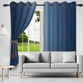 thumbnail image 4 of Nanqianyi Grommet Light Blocking Gradient Curtains,Room Darkening Window Drapes for Bedroom/Living Room 42"W x 63"L,2 Panels, 4 of 8
