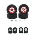 thumbnail image 3 of ZheElen 1/12 Plastic Wear-resistant Wheel Rims Tyre For MN MN128 MN86 G500 RC Car Part RC Car Accessories Replacement Parts Red, 3 of 6