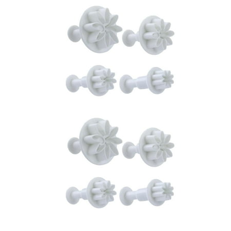 

Gyedtr Spring Home Decor 2 Sets Flower Plunger Cookie Cutter Baking Mould Mold Tool