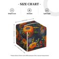 thumbnail image 3 of Uemuo Sunflowers Tissue Box Cover Holder, Square with Bottom Belt - PVC Leather Decorative Organizer for Tabletop, Bathroom, Car, Office, 3 of 8