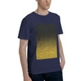 thumbnail image 2 of Bingfone Gold Glitter Gradient Men'S Loose Fit Short-Sleeve Pocket T-Shirt, 2 of 7