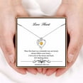 thumbnail image 3 of IEFSHINY Birthstone Necklace Jewelry for Women 925 Sterling Silver Rose Flower Heart Pendant Necklace Valentines Anniversary Birthday Christmas Gifts for Women, 3 of 6