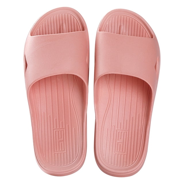 CAROOTU PVC Slippers for Women and Men Quick Drying Open Toe Soft Slippers Non-Slip
