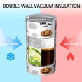 thumbnail image 2 of 20oz Coffee Tumblers White Halloween Pumpkins Bats and Witch Hats Stainless Steel Vacuum Insulated Travel Tumbler Coffee Cups Mug with Lid and Straw with Cleaning Brush for Cold & Hot Drinks, 2 of 5