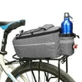thumbnail image 3 of 10L Cycle Rear Rack Pannier Trunk Bag , Gray, 38x15.5x18cm, 3 of 10