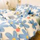 thumbnail image 4 of Flores azules Juego de cama de poliéster melocotón, 4 of 10