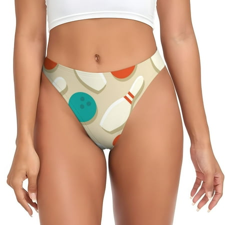 Sigee Vintage Bowling for Women s G-String Panty  Low Rise  Soft Lace Perfect for Everyday Wear or Special Occasions-3X-Large