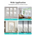 thumbnail image 6 of Window Privacy Film Botanical Flowers Stained Glass Window Film Decorative Sun Block Window Cover Farmhouse Abstract Floral Plants Herbs Window Clings Static Adhesive Sticker for Bathroom 23.6"x59", 6 of 7