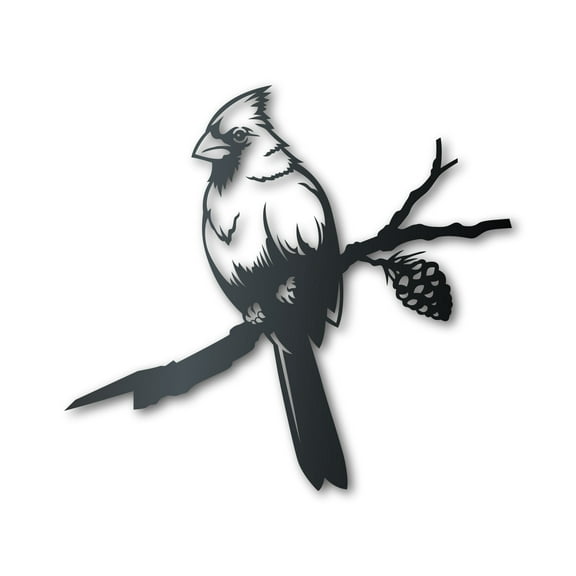 Metal Cardinal Tree Stake | Metal Garden Art | Indoor Outdoor | Up to 46" | Over 20 Color Options 30