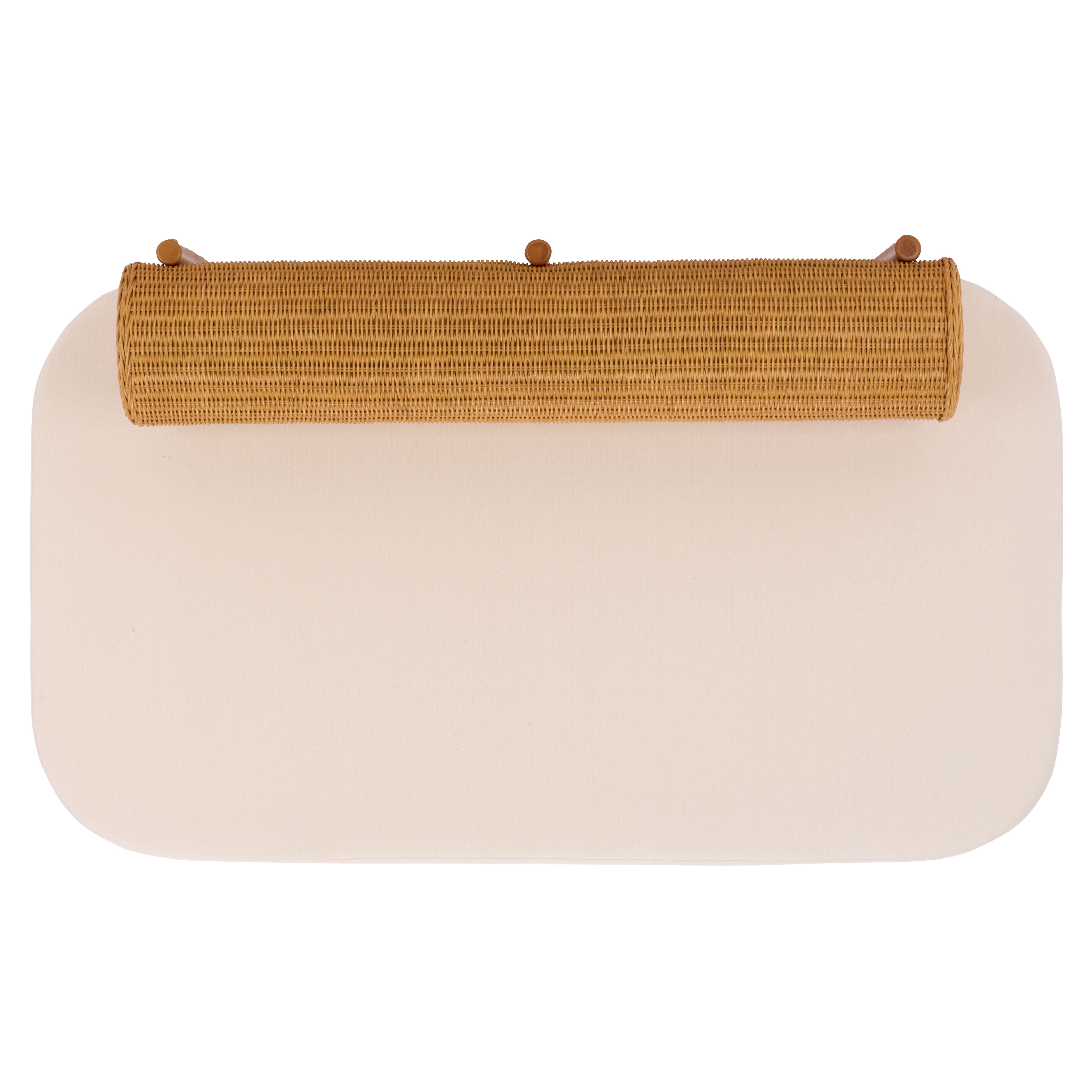 Safavieh Couture Fowley Rattan Upholstered Bench, Natural
