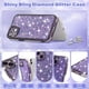 thumbnail image 2 of Funda FABSPARK para iPhone 16e 6.1" con Brillo Morado y Diamantes, 2 of 9