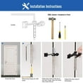 thumbnail image 3 of 2X Heavy Duty Adjustable Hinge Pin Door Stopper with Rubber Bumper Tips Hardware, 3 of 8