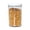 I, variant on JingChun 1Pc Plasyic Jars, Square Spice Jars with and White Vinyl Customized Sticker Labels, Food Storage Container Canisters