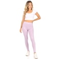 thumbnail image 4 of Women's Casual High Waist Solid Full Length Leggings, 4 of 5