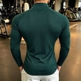 thumbnail image 6 of Cmfcve Mens Muscle Shirts 1/4 Zip Slim Fit Long Sleeve Shirts Casual Athletic Layering Tops, 6 of 6