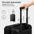 thumbnail image 4 of Terby 20” Hardside Carry On Luggage with Wheels, Black, 4 of 5