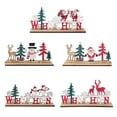 thumbnail image 1 of JM Suministros de Navidad nórdicos, adornos con letras de alce y muñeco de nieve, accesorios hechos a mano DIY, 5 uds. JM RV021031-00934SDJ, 1 of 5