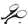 thumbnail image 1 of 1Pair Left/Right Electric Bicycle Rearview Mirrors Black 3D 6mm/8mm Bike Cycling Clear Wide Range Back Sight Rearview Reflector, 1 of 10