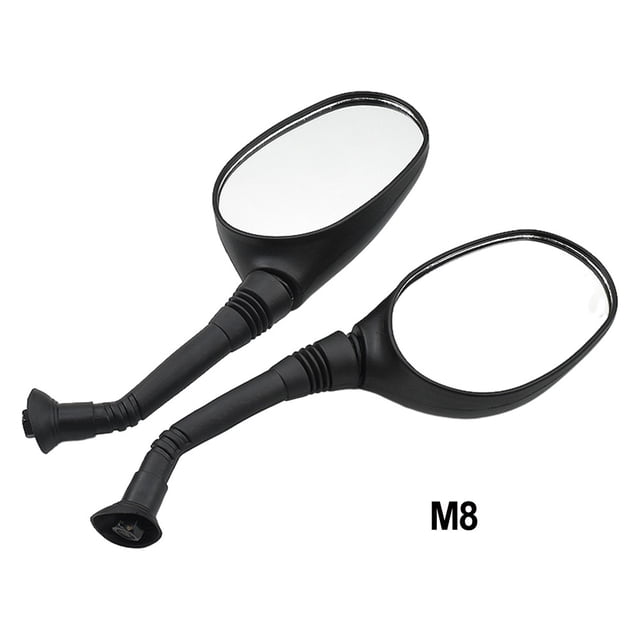 1Pair Left/Right Electric Bicycle Rearview Mirrors Black 3D 6mm/8mm Bike Cycling Clear Wide Range Back Sight Rearview Reflector