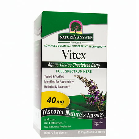 Nature's Answer Vitex (Chaste Tree) Capsules, 90 (Best Chaste Tree Supplement)