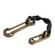 thumbnail image 2 of Cadena de puerta de acero inoxidable BLESIY protección de puerta 20x129cm bronce Cerradura de cadena de puerta, 2 of 7
