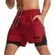 thumbnail image 4 of Gym Short Con Licra Deportiva 2 En 1 Correr Calidad Asrv Bk, 4 of 8