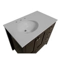 thumbnail image 2 of Horizon 36" Bathroom Vanity with Chocolate Cabinet and Engineered White Top, 2 of 5