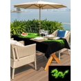 thumbnail image 5 of Outdoor Tablecloths with Umbrella Hole & Zipper, Dragon Flames 54x80 Inch Tablecloth Rectangle, Green Dragons Abstract Modern Art Waterproof Table Cloth, Patio/Pool/Picnic Table Covers, 5 of 8