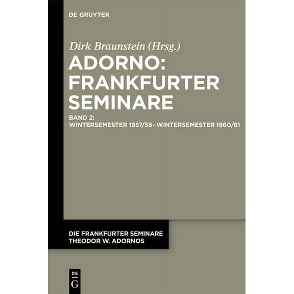 Wintersemester 1957/58 - Wintersemester 1960/61, (Paperback)