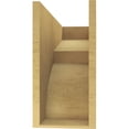 thumbnail image 4 of 9"W x 27"D x 18"H Classic Monterey Rough Cedar Woodgrain TimberThane Corbel, Primed Tan, 4 of 6